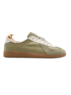 SideZeveTrainerSneakerGreenWhiteSuede - Zeve