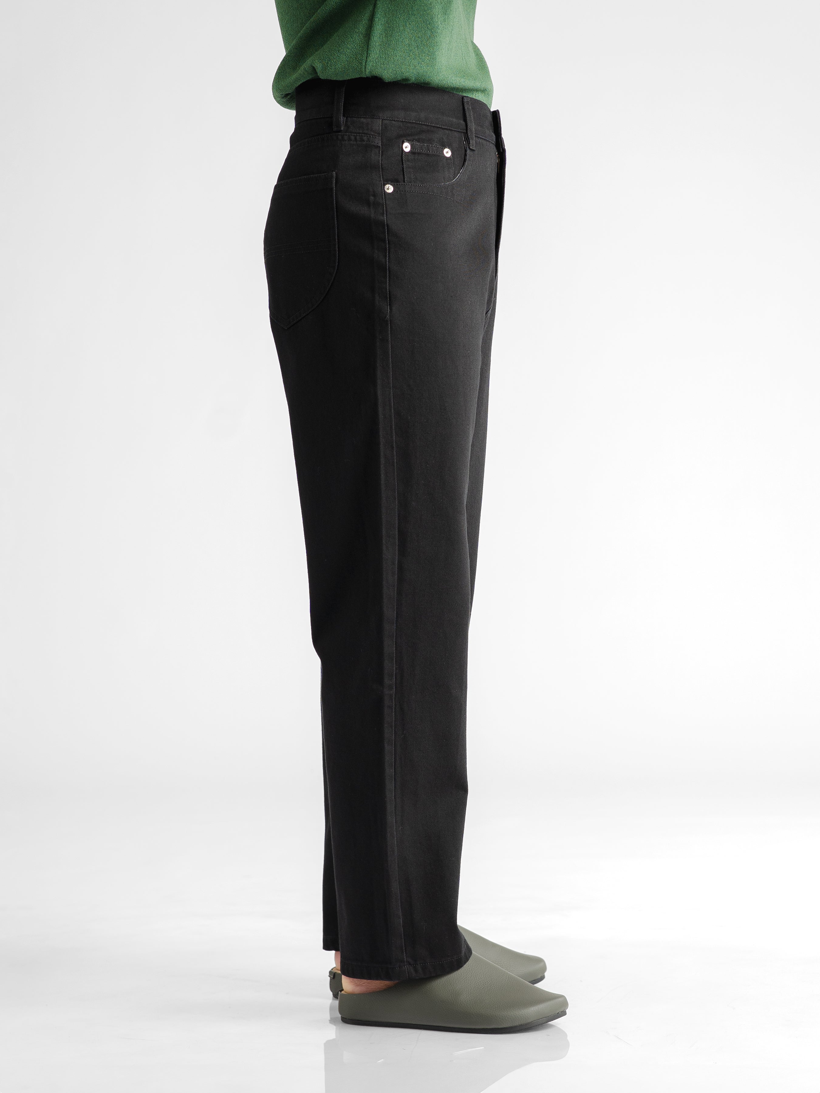 Palermo High Waisted Jeans - Black (Wide Fit)