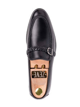 Single-Braided-Penny-Loafer-Solid-Black - Zeve