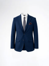 Single Breasted Suit Blazer - Royal Blue Plain (Slim Fit)