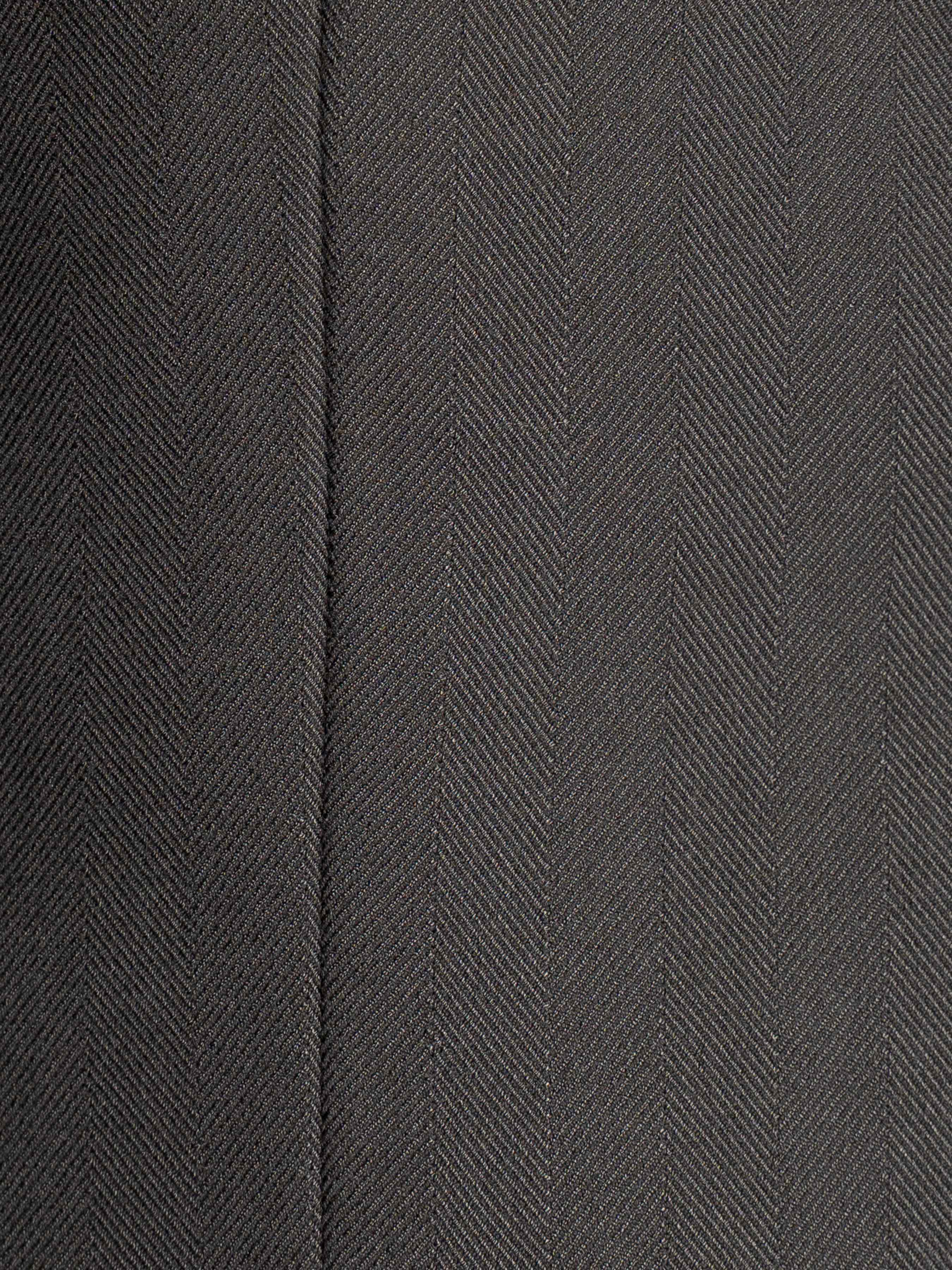 Single Breasted Suit Blazer – Black Shadow Stripe (Peak Lapel)