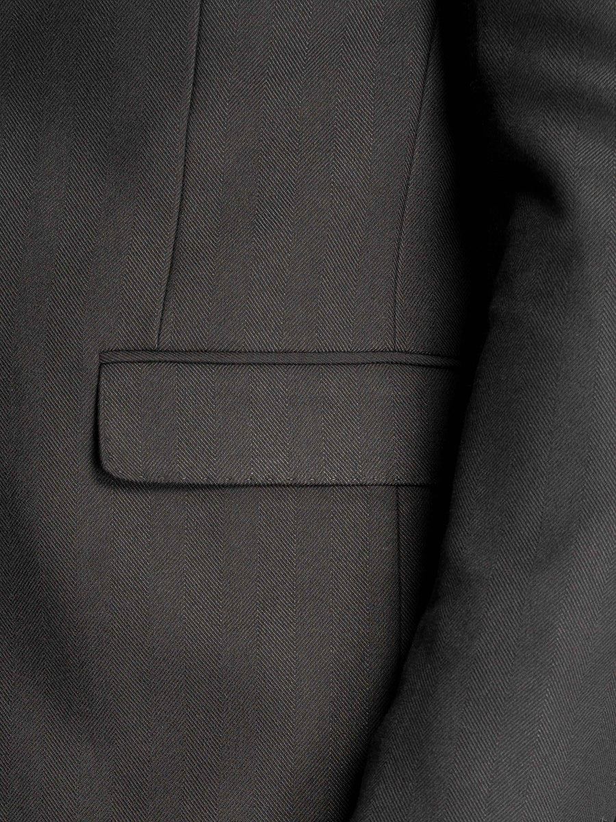 Single-Breasted-Suit-Blazer-Black-Shadow-Stripe-_Peak-Lapel_-8 - Zeve