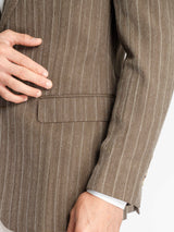 Single-Breasted-Suit-Blazer-Dusty-Brown-Stripes-_Peak-Lapel_-14 - Zeve