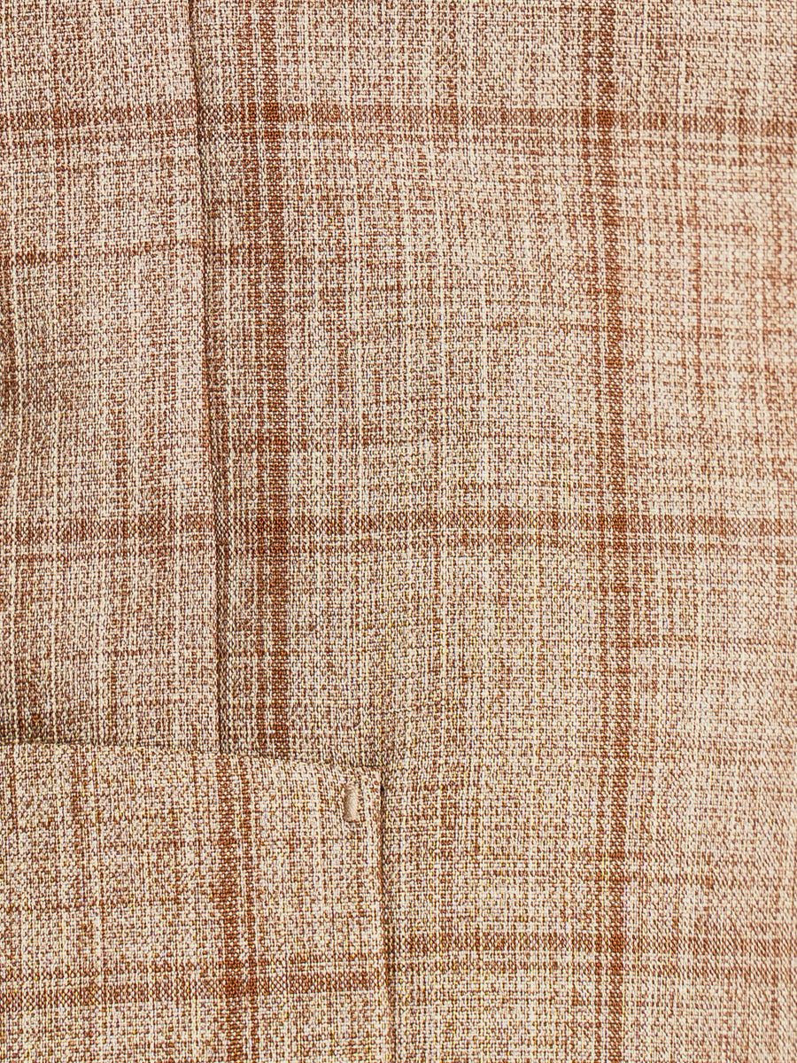 Single-Breasted-Suit-Blazer-Sand-Brown-with-Camel-Line-Checkered-_Notch-Lapel_-24 - Zeve