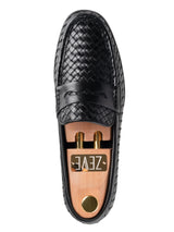 Single-Marco-Penny-Loafer-Black-Woven - Zeve