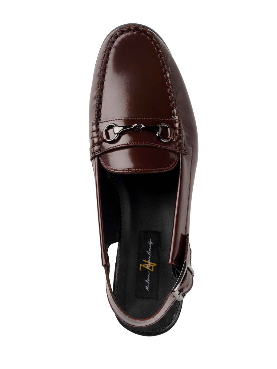 Single-Red-Burgundy-Polished-Viola-Horsebit-Slingback-Sandal_5033685f-55aa-4b11-88a2-f8b6cc0b2267 - Zeve