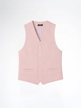 Single Row Button Vest - Panther Plain