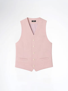 Single Row Button Vest - Panther Plain
