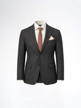 Single Breasted Suit Blazer - Black Shadow Stripe (Slim Fit)