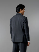 Single Breasted Suit Blazer - Charcoal Grey (Regular Fit)