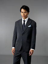 Single Breasted Suit Blazer - Charcoal Grey (Regular Fit)
