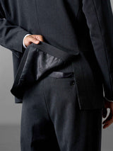 Single Breasted Suit Blazer - Charcoal Grey (Regular Fit)