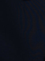 SingleBreastedSuitBlazerDeepBluePlainNotchLapelMaterial - Zeve