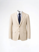 Single Breasted Suit Blazer - Ivory Beige (Regular Fit)