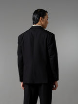 Single Breasted Suit Blazer - Midnight Black (Regular Fit)