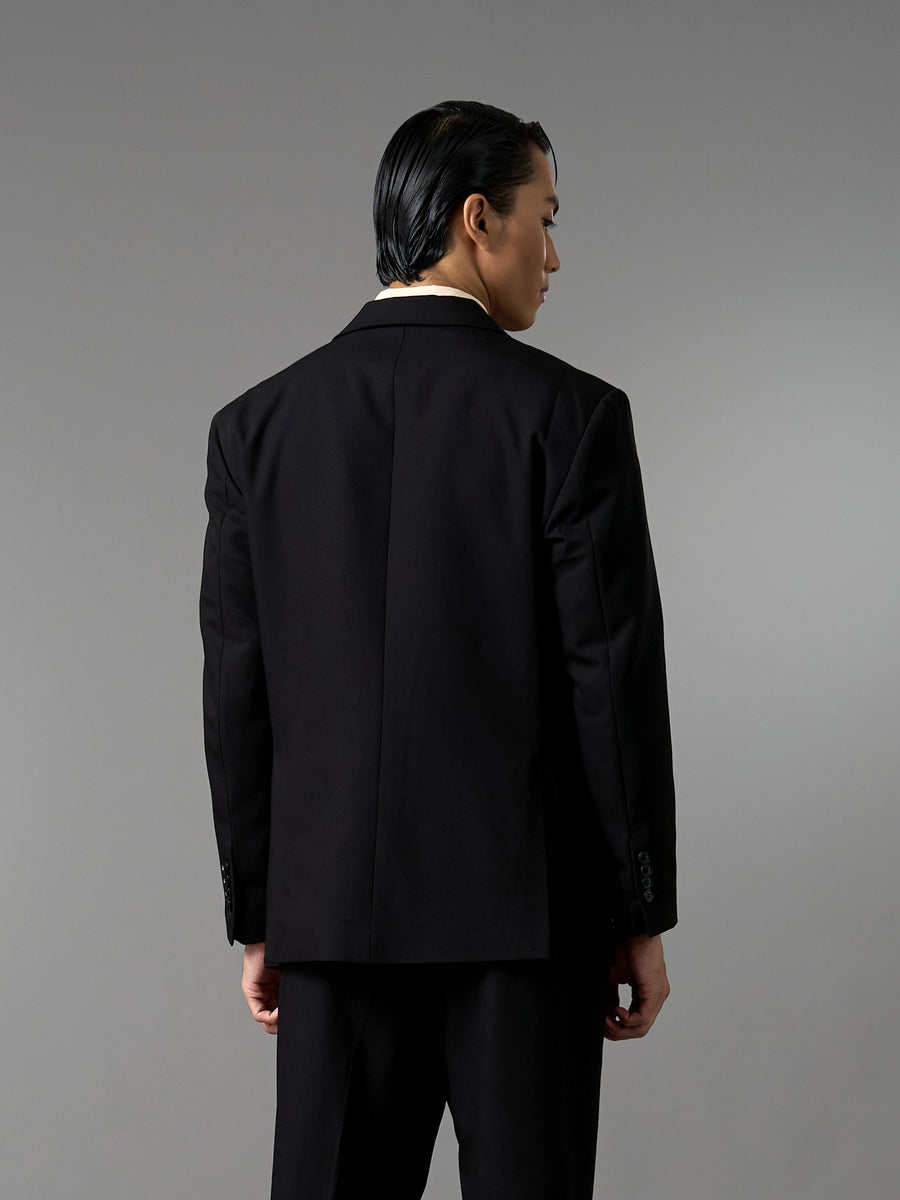 Single Breasted Suit Blazer - Midnight Black (Regular Fit)