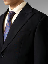 Single Breasted Suit Blazer - Midnight Black (Regular Fit)