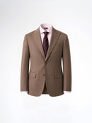 Single Breasted Suit Blazer - Mocha Brown (Regular Fit)