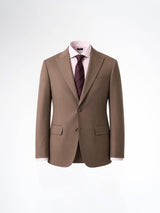Single Breasted Suit Blazer - Mocha Brown (Regular Fit)