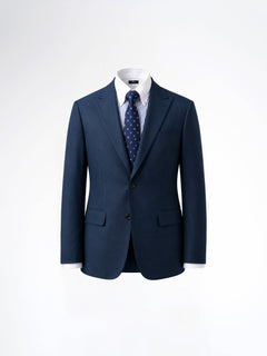 Single Breasted Suit Blazer - Oxford Blue (Regular Fit)