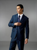 Single Breasted Suit Blazer - Oxford Blue (Regular Fit)