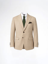 Single Breasted Suit Blazer - Sand Beige (Regular Fit)