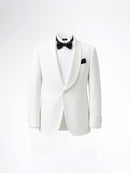 Single Breasted Suit Blazer Tux - Ivory White (Slim Fit)