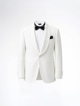 Single Breasted Suit Blazer Tux - Ivory White (Slim Fit)