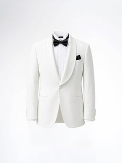 Single Breasted Suit Blazer Tux - Ivory White (Slim Fit)