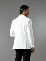 Single Breasted Suit Blazer Tux - Ivory White (Slim Fit)