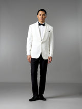 Single Breasted Suit Blazer Tux - Ivory White (Slim Fit)