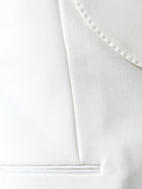 Single Breasted Suit Blazer Tux - Ivory White (Slim Fit)