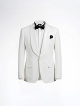 Single Breasted Suit Blazer Tux - Ivory White (Slim Fit)