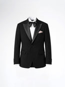 Single Breasted Suit Blazer Tux - Raven Black (Regular Fit)