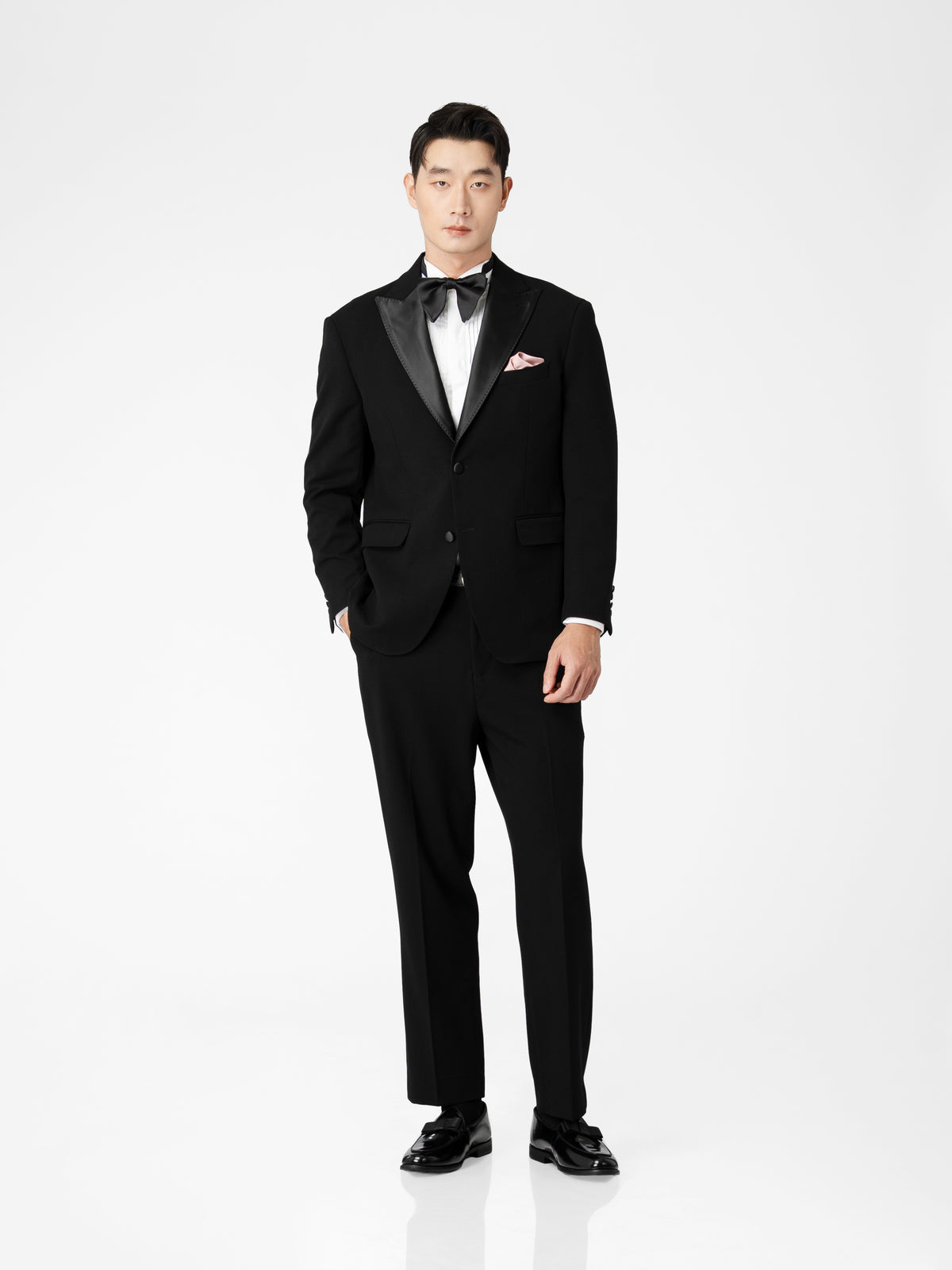 Single Breasted Suit Blazer Tux - Raven Black (Regular Fit)