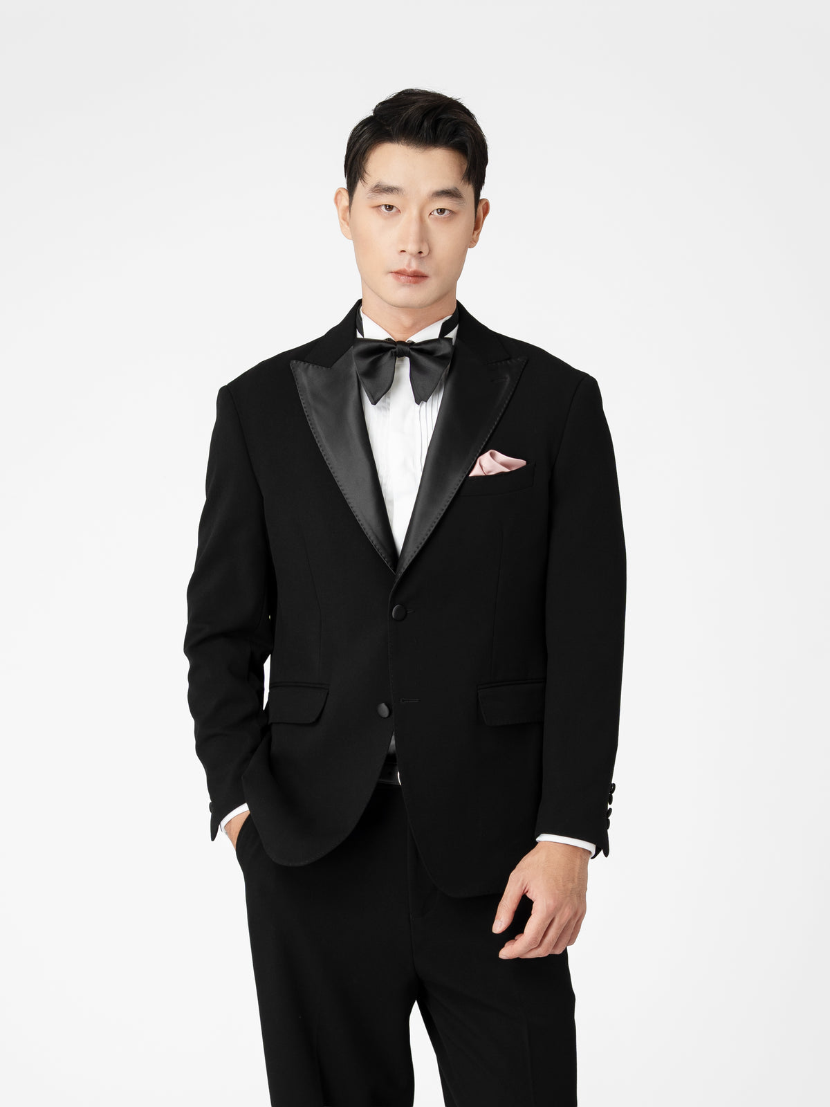 Single Breasted Suit Blazer Tux - Raven Black (Regular Fit)