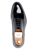 SingleOxfordCapToeTuxBlackPatentLeather - Zeve