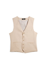 SingleRowButtonVestBeige1 - Zeve