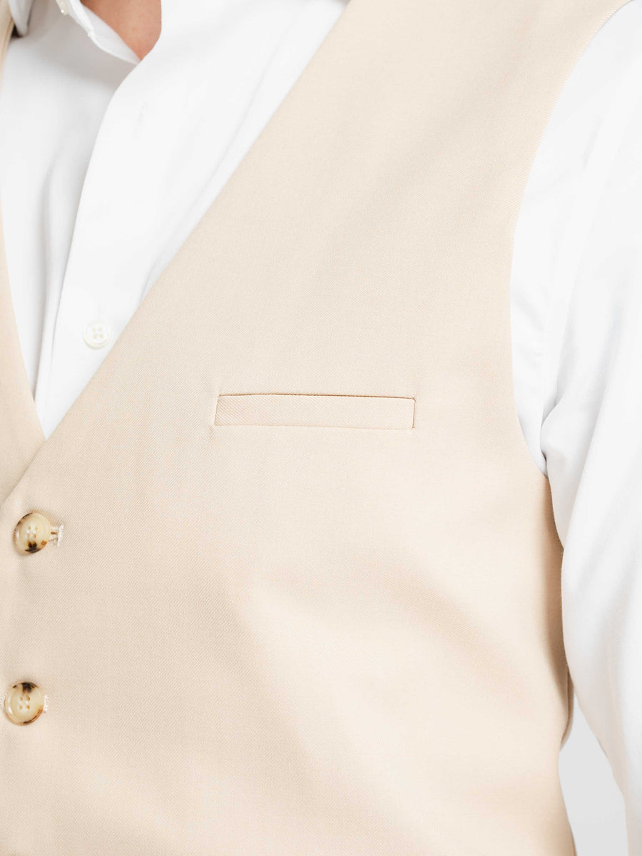 SingleRowButtonVestBeige6 - Zeve