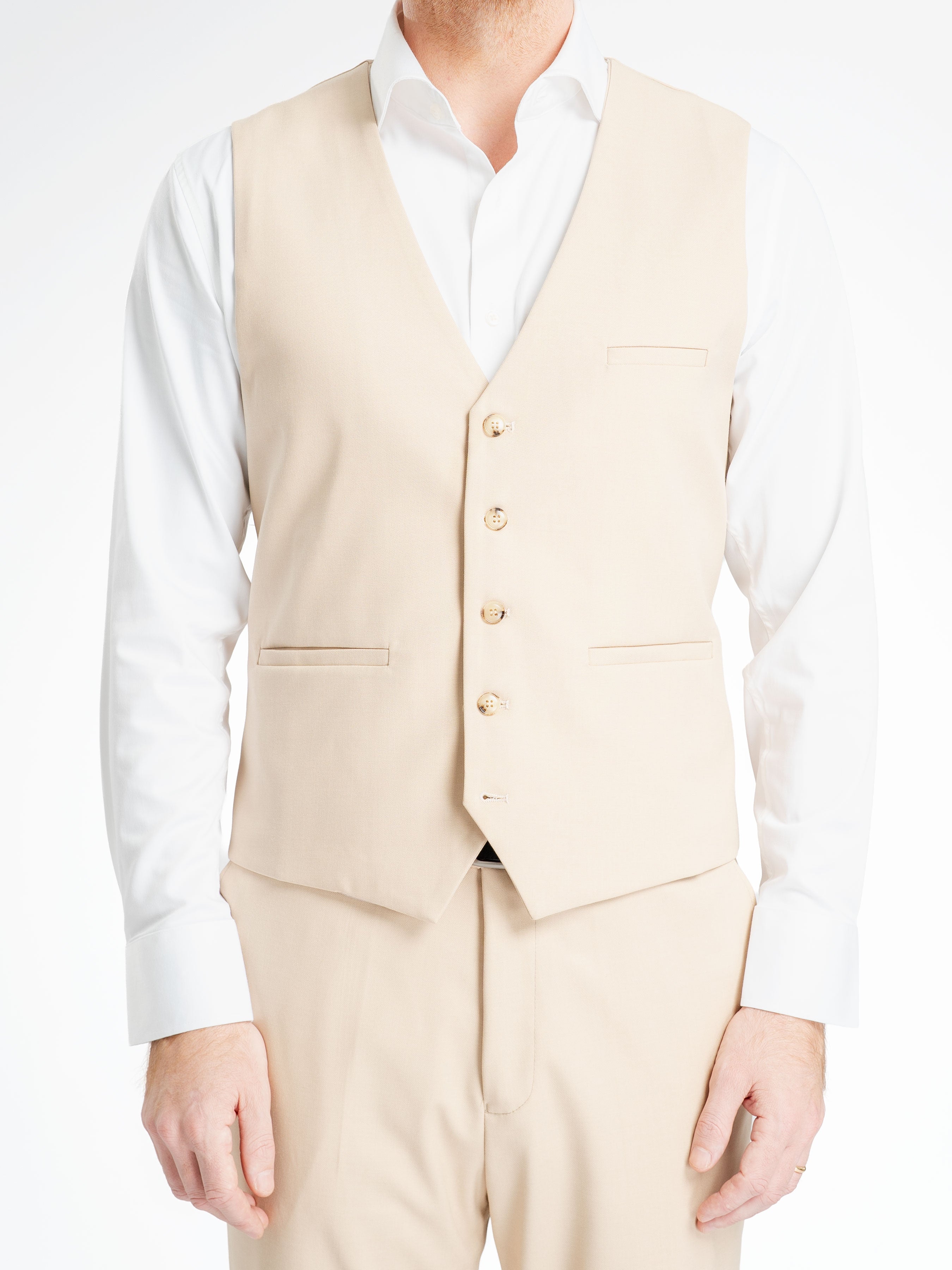 SingleRowButtonVestBeige8 - Zeve