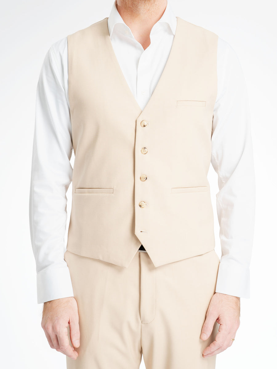 SingleRowButtonVestBeige8 - Zeve