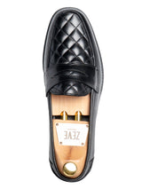 SingleVadilloPennyLoaferSolidBlackLeather_EvaCombat - Zeve