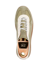 SingleZeveTrainerSneakerGreenWhiteSuede - Zeve