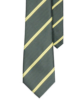StripesTieEmeraldGreenWithYellowandLightGreenLines1 - Zeve