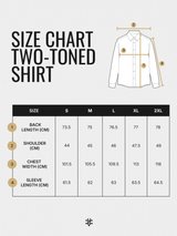 Two-Toned Shirt - White Blue Stripe (Button Down Collar)