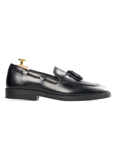 Tassel-Loafer-Black-Leather-Crepe-Sole_01 - Zeve