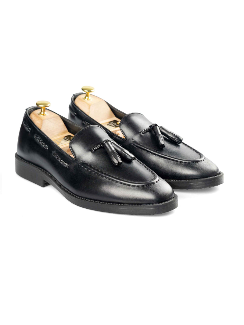 Tassel-Loafer-Black-Leather-Crepe-Sole_02 - Zeve