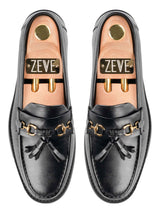 Tassel-Moccasin-Solid-Black-Top-Pair - Zeve