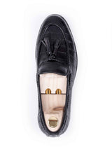 TasselLoaferBlackCrocoLeather_CrepeSole_5 - Zeve