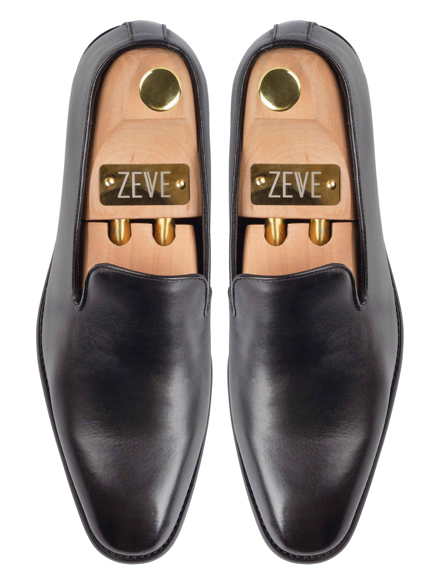 Top-Blake-Loafer-Slipper-Black - Zeve